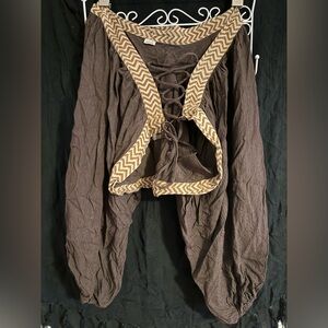 ✨ VINTAGE ✨ Tribal Bohemian Flowy Long Sleeve Open Tie Cover Up Sweater Cardigan